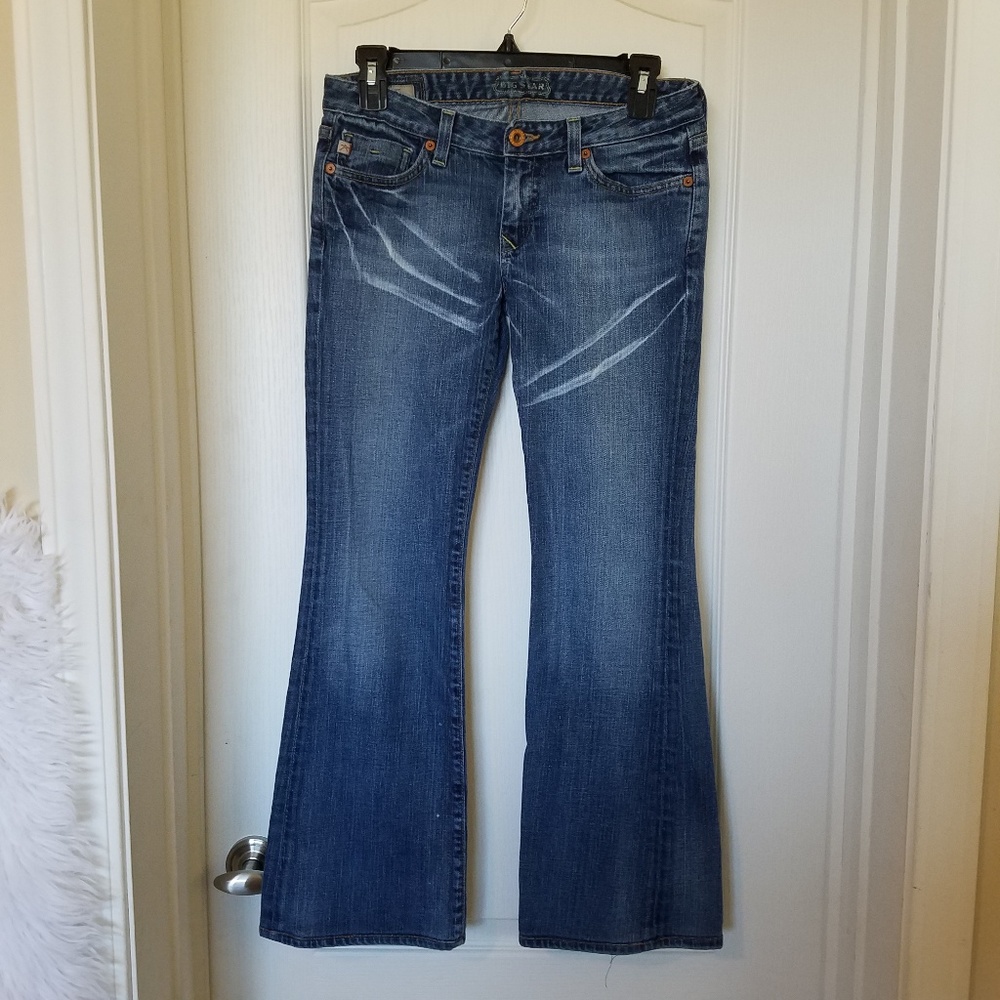 Big Star Sweet Low Boot Cut Jeans 27R - Picture 2 of 6